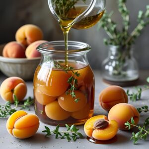 Abricots au sirop de thym